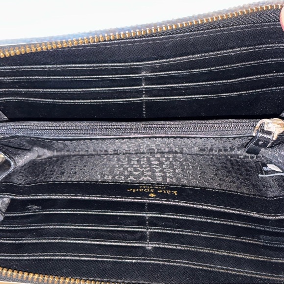 Kate Spade Shore Street Lacey Wallet Dotty Plaid Zip Around Wallet Playful - Picture 8 of 9